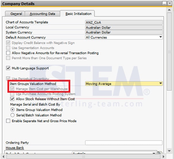 SAP_Business_One_Tips-STEM-Item Cost Calculation Method in The Perpetual Inventory System SAP Business One_01