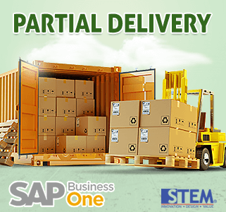 SAP Business One Tips Partial Delivery