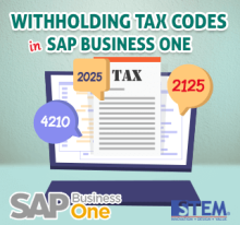 Kode Withholding Tax dalam SAP Business One