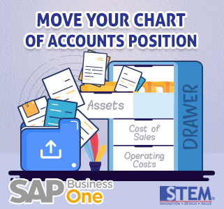 SAP Business One Tips Move Charts of Account Position