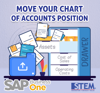 Pindahkan posisi Chart Of Account di SAP Business One
