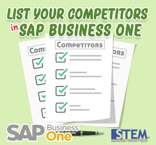 SAP Business One Tips List Your Competitor