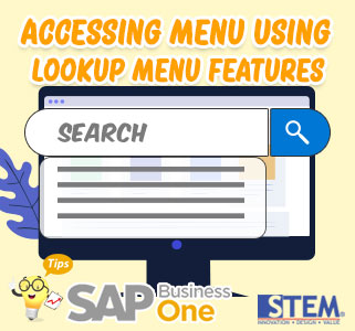 Mengakses Menu Menggunakan Feature Lookup Menu di SAP B1