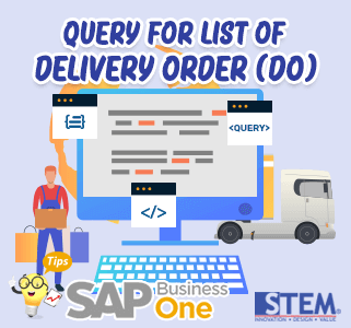 SAP Business One TipsQuery Delivery Order