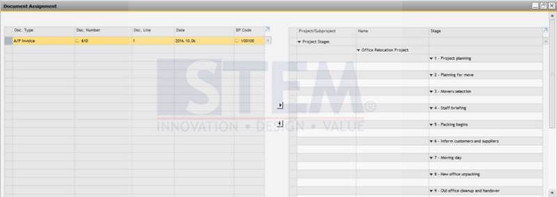 SAP Business One Tips - STEM - Attach Document To Project Management