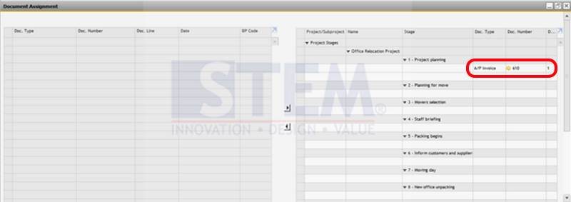 SAP Business One Tips - STEM - Attach Document To Project Management