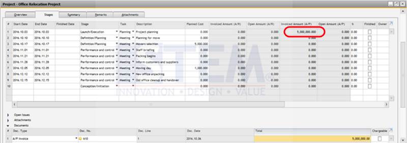 SAP Business One Tips - STEM - Attach Document To Project Management