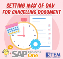 SAP Business One Tips Setting for Cancelling Document