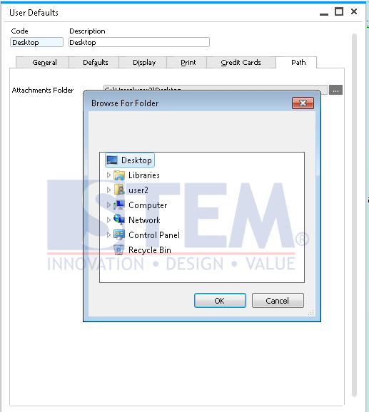 SAP Business One Tips - Assigning Attachment Folder per User