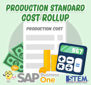 Biaya Standard Produksi di SAP Business One