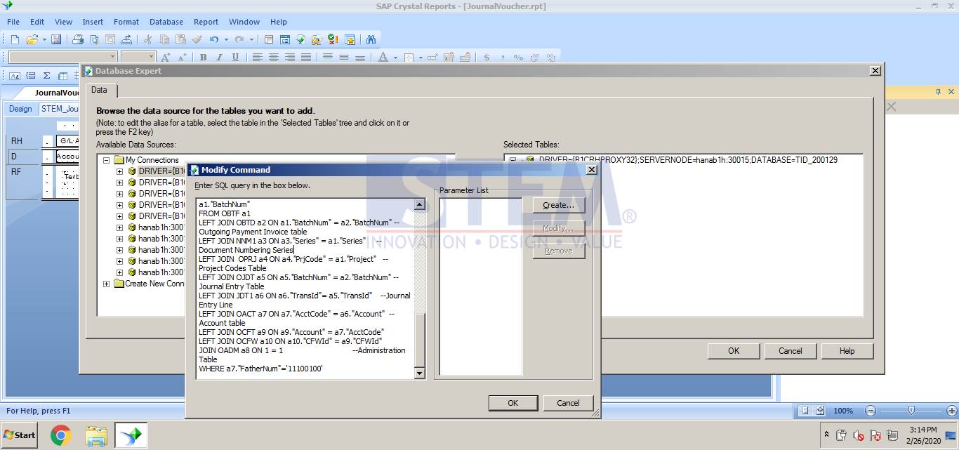 SAP Business One TIps - Crystal Report Passing Parameter to Sub Report