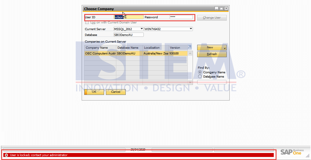 SAP-Business-One-Tips-STEM-Locked-Function-in User-Setup