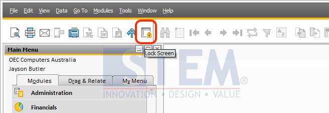 SAP Business One Tips - Lock Screen