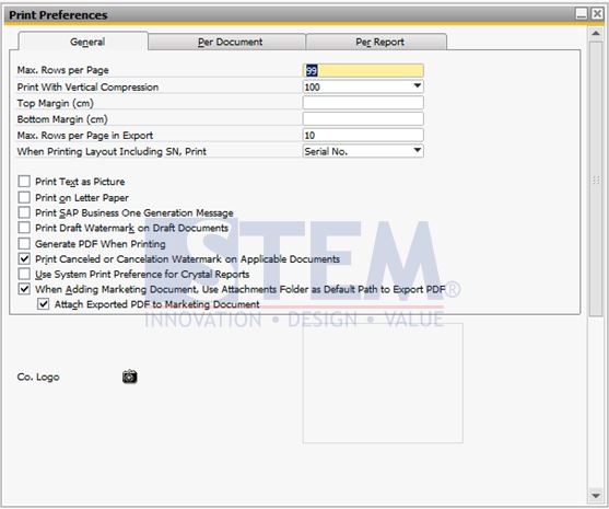 SAP Business One Tips - Watermark In Draft Document