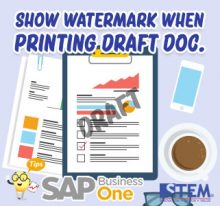 SAP-Business-One-Tips-Show-Watermark-When-Printing-Document