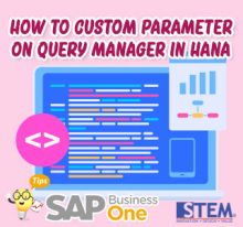 Cara Menggunakan Custom Parameter pada Query Manager di HANA