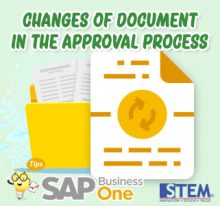 SAP Business One Tips Indonesia Changes of Document in the approval process