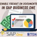 SAP Business One Tips Indonesia Enable Freight On Documents