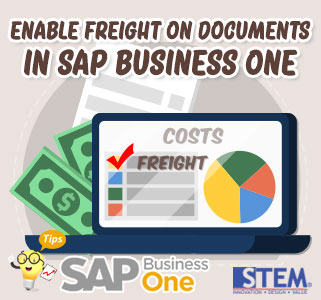 SAP Business One Tips Indonesia Enable Freight On Documents