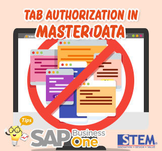 SAP Business One Tips Indonesia Tab Authorization in Master Data