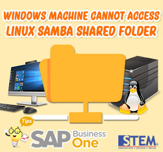 SAP BusinessOne Tips Indonesia Window Cannot Access Linux Shared Folder