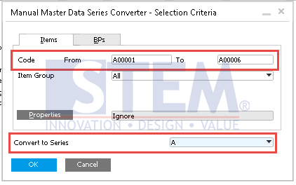 SAP Business One Tips - Convert Manual Master Data Codes to Automatic Numbering Series