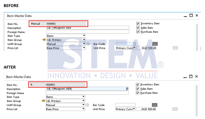 SAP Business One Tips - Convert Manual Master Data Codes to Automatic Numbering Series