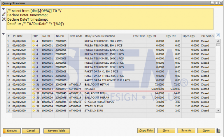 Query list