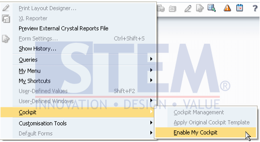 SAP Business One Tips - How To Enable Cockpit Fitur in the User Level