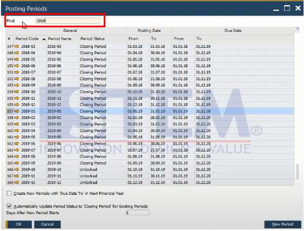 SAP Business One Tips - Posting Period Enhancement at SAP Business One version 10.0