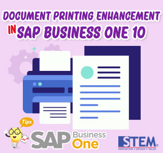 SAP Business One Indonesia Tips Document Printing Enhancement in 10