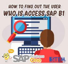 SAP Business One Indonesia Tips how to find out the user who is access sap