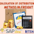 SAP Business One Tips Calculation of Distribution Method in Freight