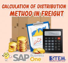 SAP Business One Tips Calculation of Distribution Method in Freight