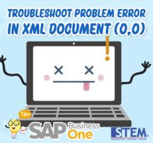 Cara Mengatasi Masalah ‘Error in XML Document (0,0)’ di SAP Business One Studio