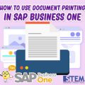 SAP Business One Tips How to Use Document Printing