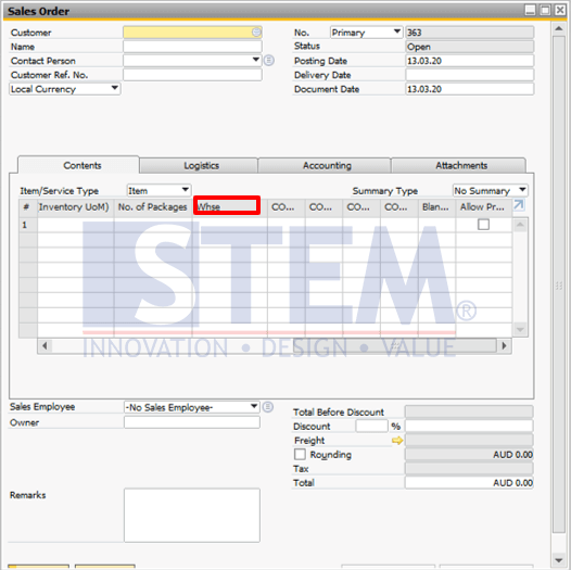 SAP Business One Tips - How To Add Warehouse Details to Sales Order