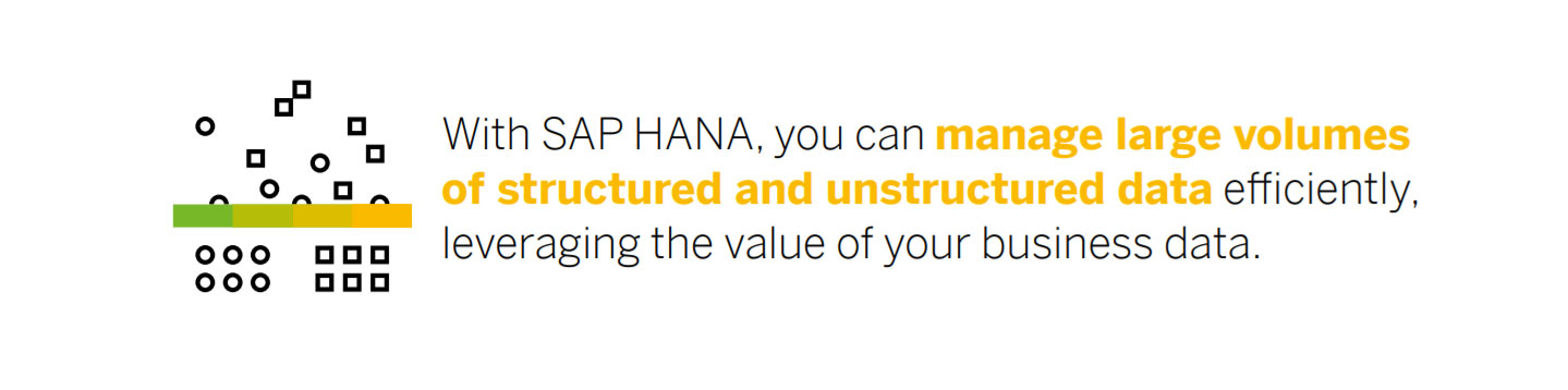 SAP HANA mengatur volume yang besar