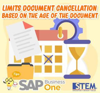SAP Business One Tips Limits Document Cancellation