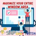 SAP Business One Tips Maximour Entitre Window Area