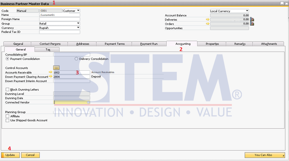 SAP Business One Tips - How to Change Control Account