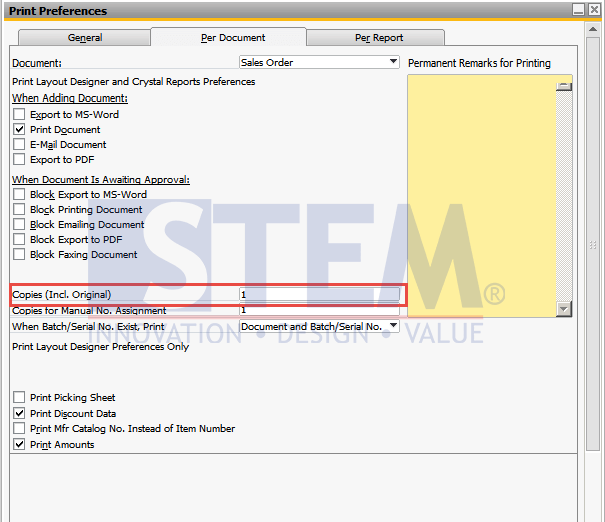 SAP Business One Tips - How to Print Documents Automatically