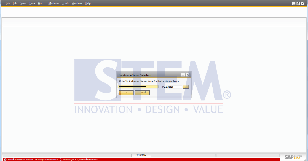SAP Business One Tips - How to Solve Failed to Connect SLD Issue