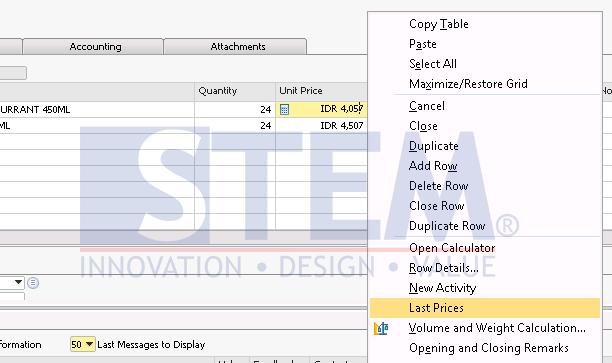 SAP Business One Tips - Using the Last Price Report