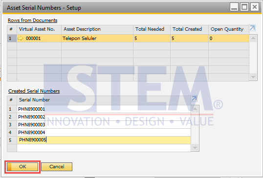 SAP Business One Tips - Virtual Item in Fixed Asset Master Data