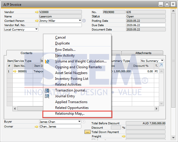 SAP Business One Tips - Virtual Item in Fixed Asset Master Data