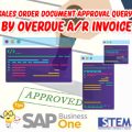 SAP Business One Tips Sales Order Document Approval Quey