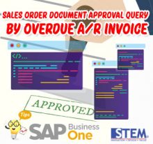 SAP Business One Tips Sales Order Document Approval Quey