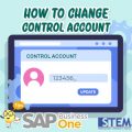 SAP Business One Tips How to Change Control Account