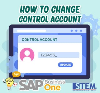 How To Change Control Account Sap Business One Indonesia Tips Stem Sap Gold Partner